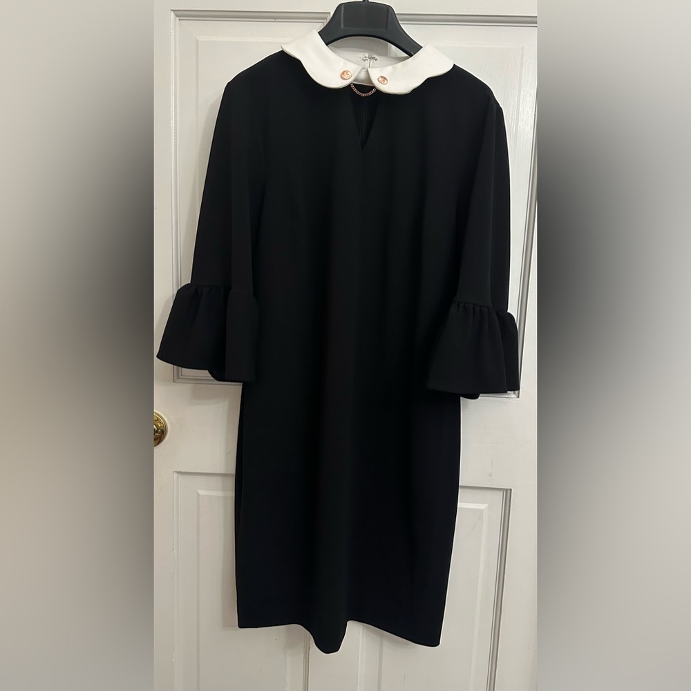 Ivanka Trump Bell Sleeve Collared Dress - Picture 2 of 12